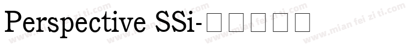 Perspective SSi字体转换